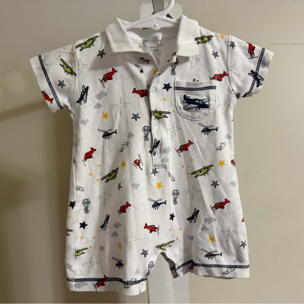Kissy Kissy Aviators Print Short Playsuit